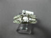 ESTATE 1.20CT DIAMOND 14K WHITE GOLD ROUND SEMI MOUNT ENGAGEMENT RING #11734