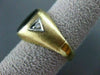 ESTATE .05CTW DIAMOND & AAA BLACK ONYX 14KT WHITE & YELLOW GOLD MENS RING #19722