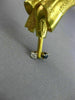 ESTATE LARGE .20CT AAA RUBY & SAPPHIRE 18K YELLOW GOLD 3D SCARECROW BROOCH PIN