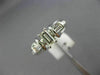 ESTATE .71CT BAGUETTE DIAMOND 14KT WHITE GOLD 3D CLASSIC 3 STONE ENGAGEMENT RING