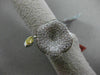 ESTATE LARGE 1.65CT DIAMOND 18K WHITE & YELLOW GOLD HANDCRAFTED FLOWER LEAF RING