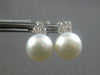 LARGE .60CT DIAMOND & AAA SOUTH SEA PEARL 18KT WHITE GOLD CLIP ON STUD EARRINGS