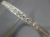 ESTATE LARGE 6.50CT DIAMOND 18KT WHITE GOLD 3D ETERNITY BANGLE CUFF BRACELET
