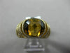 ESTATE WIDE 5.61CT DIAMOND & AAA SMOKEY TOPAZ 14KT WHITE GOLD 3D ZEBRA RING
