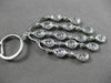 ESTATE LARGE 3.32CT DIAMOND 14KT WHITE GOLD FLOATING CHANDELIER DROP EARRINGS