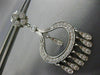 ESTATE LARGE 1.75CT DIAMOND 18K WHITE GOLD ETOILE DREAM CATCHER HANGING EARRING