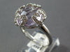 LARGE 7.89CT DIAMOND & AAA AMETHYST 14KT WHITE GOLD 3D MULTI HEART LOVE FUN RING