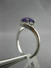 ESTATE 1.32CT DIAMOND & AAA AMETHYST 18K WHITE GOLD INFINITY OVAL SWIRL FUN RING