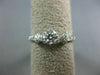 ANTIQUE .68CT DIAMOND 14KT WHITE GOLD 3D WOVEN SOLITAIRE ENGAGEMENT RING #21016