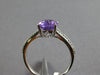 1.82CT DIAMOND & AAA AMETHYST 18KT WHITE GOLD OVAL & ROUND FRIENDSHIP LOVE RING