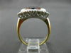 ESTATE WIDE .20CT DIAMOND 14KT WHITE & YELLOW GOLD FILIGREE 3 STONE RING #21033