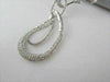 ESTATE 1.45CT DIAMOND 18KT WHITE GOLD ROUND ETOILE LOVE DESIGN DROP NECKLACE