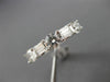 ESTATE 1.95CT ROUND & BAGUETTE DIAMOND 14K WHITE GOLD 3D ANNIVERSARY RING #20670