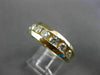 ESTATE 1.10CT DIAMOND 14K YELLOW GOLD 7 STONE CHANNEL ETOILE WEDDING RING #21027