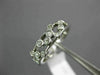 ESTATE .25CT DIAMOND 14KT WHITE GOLD BEZEL ETOILE SEMI ETERNITY ANNIVERSARY RING