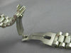 ESTATE LONG 8.0CT DIAMOND 18KT WHITE GOLD 3D ITALIAN DIAMOND MENS WATCH BAND