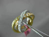 ESTATE LARGE 2.21CT DIAMOND 18K TRI COLOR GOLD ETERNITY TRINITY ANNIVERSARY RING
