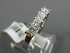 ESTATE .85CT PRINCESS DIAMOND 14K WHITE GOLD FIVE STONE WEDDING ANNIVERSARY RING