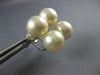 AAA SOUTH SEA PEARL 14KT WHITE GOLD 3D DOUBLE SCREWBACK HANGING EARRINGS #26972