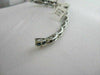 ESTATE 4.45CT DIAMOND & SAPPHIRE 14KT WHITE GOLD 3 DIMENSIONAL TENNIS BRACELET