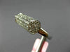 ESTATE 1.16CT DIAMOND WHITE GOLD 3D CLASSIC FUN FLAME RECTANGULAR LOVE RING