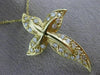 ESTATE LARGE .74CT DIAMOND 14KT YELLOW GOLD PAVE CROSS FLOATING PENDANT #17554