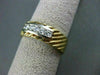 ESTATE LARGE & WIDE .50CT DIAMOND 14KT Y&W GOLD ANNIVERSARY / WEDDING RING #999