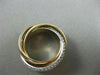 ESTATE LARGE 1.32CT DIAMOND 14KT WHITE YELLOW & ROSE GOLD 3D TRINITY LOVE RING