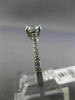 ESTATE .92CT DIAMOND 14KT WHITE GOLD 3D LUCIDA ROUND SOLITAIRE ENGAGEMENT RING