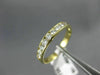 ESTATE .40CT DIAMOND 14K YELLOW GOLD 3D CHANNEL WEDDING ANNIVERSARY RING #21315