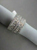 ESTATE WIDE F COLOR, VVS 4.0CT DIMAOND 18K GOLD RING