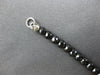 17.4CT BLACK DIAMOND 14KT WHITE GOLD 3D CLASSIC ROUND ETERNITY TENNIS BRACELET