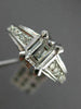 ESTATE WIDE 1.47CT EMERALD DIAMOND 14KT WHITE GOLD LUCIDA ENGAGEMENT RING #14253