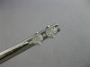 ESTATE SMALL .07CT DIAMOND 14KT WHITE GOLD 3D PAVE HEART LOVE STUD EARRINGS