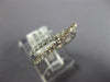 ESTATE .61CT DIAMOND 18KT WHITE & YELLOW GOLD 3D CLASSIC CRISS CROSS X LOVE RING