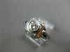 ANTIQUE WIDE .85CT AAA SAPPHIRE & DIAMOND 18KT WHITE GOLD FILIGREE RING #20678