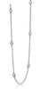 ESTATE .36CT DIAMOND 14K WHITE GOLD & BLACK RHODIUM DIAMOND BY THE YARD NECKLACE