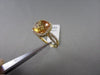 ESTATE WIDE 3.79CTW AAA CITRINE & DIAMOND 18KT YELLOW GOLD RING