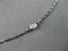 ESTATE .52CT DIAMOND 14KT WHITE GOLD 10 DIAMOND BY THE YARD NECKLACE  #1393