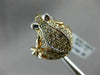 ESTATE LARGE 1.20CT DIAMOND & AAA RUBY 18KT ROSE GOLD 3D ETOILE HAPPY FROG RING