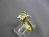 ESTATE .58CT DIAMOND 18KT WHITE & YELLOW GOLD PRINCESS CUT ENGAGEMENT RING #1273