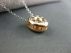 ESTATE .33CT DIAMOND ETOILE 14KT ROSE & WHITE GOLD CIRCLE OF LIFE PENDANT #10097