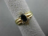 ESTATE .90CT DIAMOND & AAA OVAL SAPPHIRE 14KT YELLOW GOLD ENGAGEMENT RING #19569