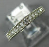 ANTIQUE .39CT DIAMOND PLATINUM CLASSIC FILIGREE MILGRAIN ANNIVERSARY RING #14315