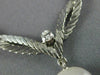 ESTATE .10CT DIAMOND & AAA SOUTH SEA PEARL 18KT WHITE GOLD FLAT NECKLACE #16480