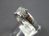 ESTATE .25CT DIAMOND 14KT WHITE GOLD PRINCESS INVISIBLE SQUARE ENGANGEMENT RING