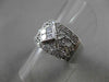 ESTATE LARGE 1.0CT DIAMOND 18K WHITE GOLD PRINCESS CUT OPEN FILIGREE RING #20460