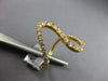 LARGE .79CT DIAMOND 18KT YELLOW GOLD 3D GRADUATING JOURNEY DOUBLE WAVE FUN RING