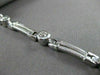 ESTATE WIDE 1.20CT DIAMOND 14KT WHITE GOLD ETOILE SOLID BRACELET STUNNING #19274