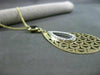 ESTATE 2.74CT DIAMOND & SMOKEY TOPAZ 14K TWO TONE GOLD FILIGREE FLOATING PENDANT